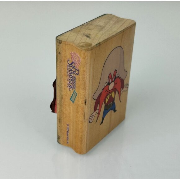Looney Tunes Yosemite Sam 019-D Vintage 90s Rubber Stamp Stampede Cartoon Craft - Picture 2 of 9